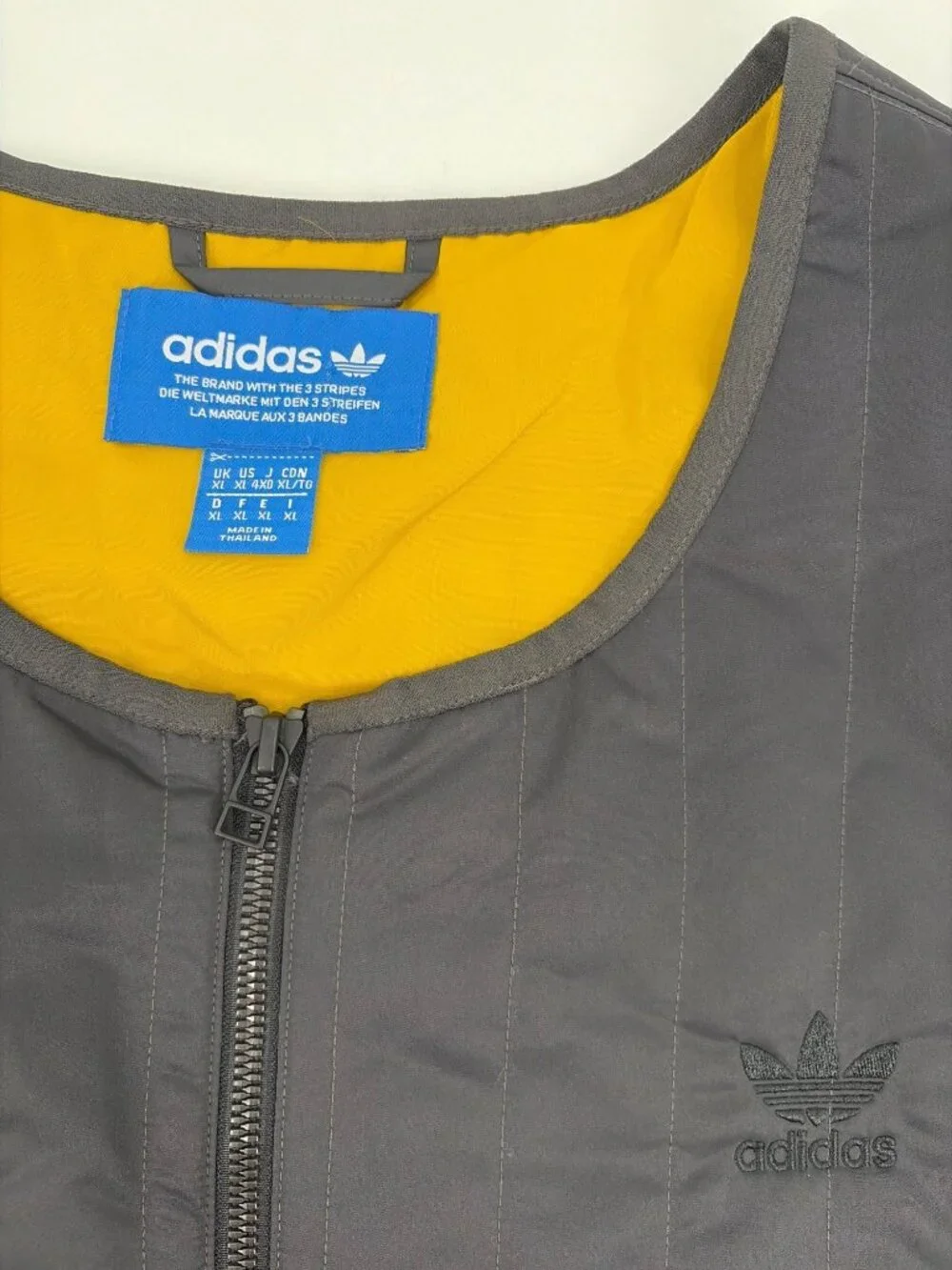 Adidas Originals Shadow Tones Quilted Vest Utility Black CE7112 Mens XL Gorpcore